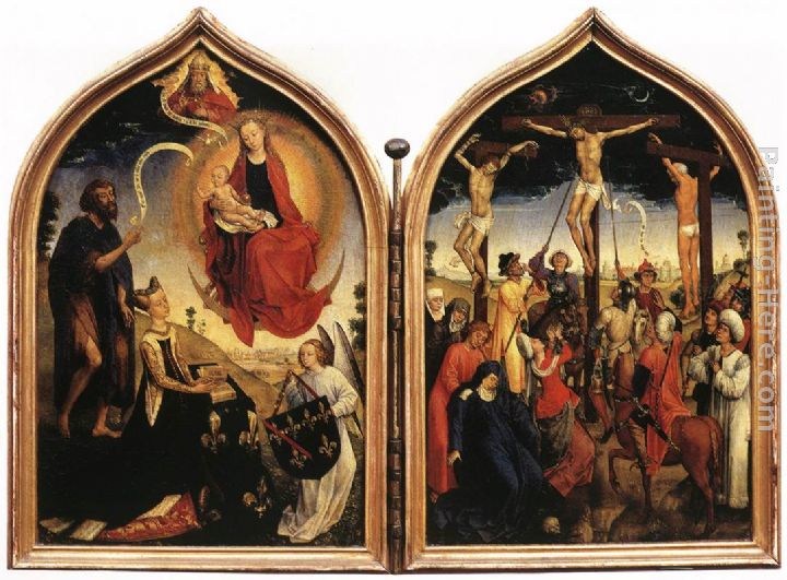 Rogier van der Weyden Diptych of Jeanne of France